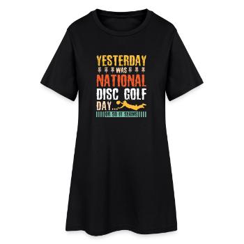 Disc Golf Gifts Disc Golf - Women’s T-Shirt Dress - black - Front