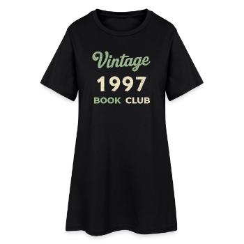 Cadeau rétro de l’année de naissance du club de lecture vintage 1997 - Robe T-shirt Femme - noir - Devant