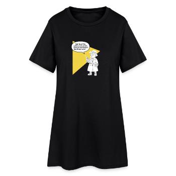 Bonjour tante - tu décroches ? Ton frère est drôle, agaçant - Robe T-shirt Femme - noir - Devant