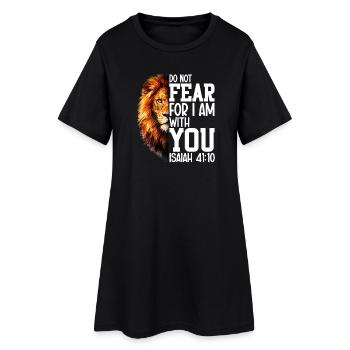 Do Not Fear For I Am With You Isaiah 41:10 Judah - Frauen T-Shirt-Kleid - Schwarz - Vorne