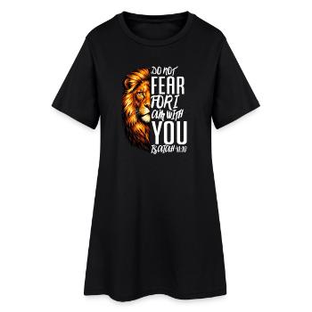 N’ayez pas peur car je suis avec vous Ésaïe 41:10 Juda - Robe T-shirt Femme - noir - Devant