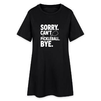 Désolé. Je ne peux pas. Pickleball. Au revoir. - Robe T-shirt Femme - noir - Devant