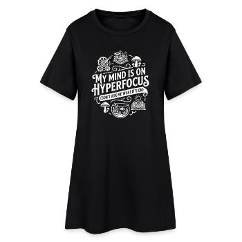 My Mind Is On Hyperfocus ADHD Humor - Robe T-shirt Femme - noir - Devant