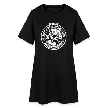 Emblème du club débutant en bloc - Robe T-shirt Femme - noir - Devant