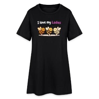 Beekeeper Humor Shirt for Bee Fans - Women’s T-Shirt Dress - black - Front