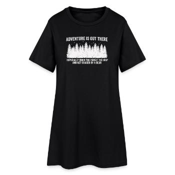 T-shirt humoristique de camping pour aventuriers - Robe T-shirt Femme - noir - Devant
