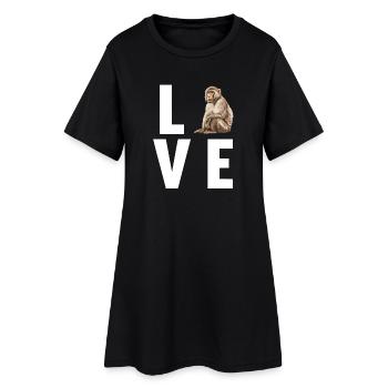 Macaque Macaque - Robe T-shirt Femme - noir - Devant