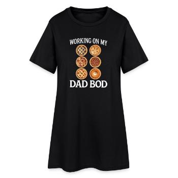 Pies für den Dad Bod - Frauen T-Shirt-Kleid - Schwarz - Vorne
