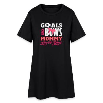 Des portes ou boucles que Maman t’aime révèlent - Robe T-shirt Femme - noir - Devant