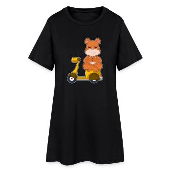 Bär Scooter - Robe T-shirt Femme - noir - Devant