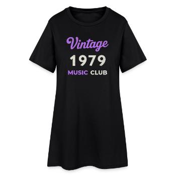 Vintage 1979 Music Club Retro Année de naissance vintage - Robe T-shirt Femme - noir - Devant