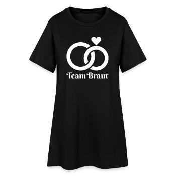 Équipe Mariée, Mariage, Cortège Nuptial - Robe T-shirt Femme - noir - Devant