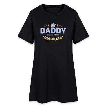 Papa depuis 2016 – Proud Dad Design - Robe T-shirt Femme - noir - Devant
