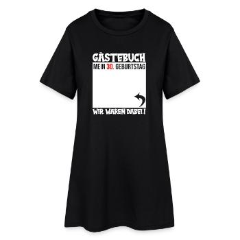 Livre d’or : 30e anniversaire - Robe T-shirt Femme - noir - Devant