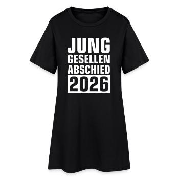Junggesellenabschied 2026 - Frauen T-Shirt-Kleid - Schwarz - Vorne