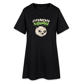 Maillot Panda Squad - Robe T-shirt Femme - noir - Devant