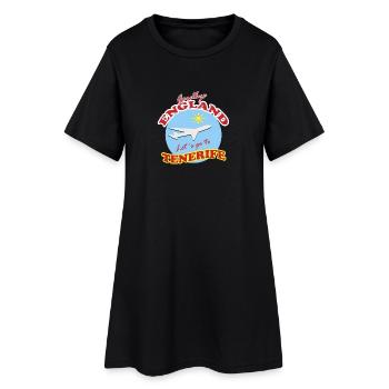 Goodbye England Let´s go to Tenerife  - Women’s T-Shirt Dress - black - Front