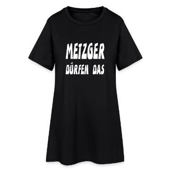 Boucher - Robe T-shirt Femme - noir - Devant
