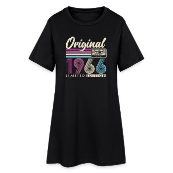 1966 Vintage Vintage Retro Birthday Gift - Women’s T-Shirt Dress - black - Front