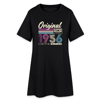 1956 Vintage Vintage Rétro Cadeau d’anniversaire - Robe T-shirt Femme - noir - Devant