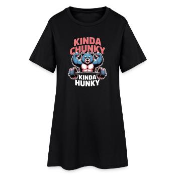 Cadeau de la blague de fitness Gym Bear Chunky Hunky Hunky Dicts de Fitness - Robe T-shirt Femme - noir - Devant