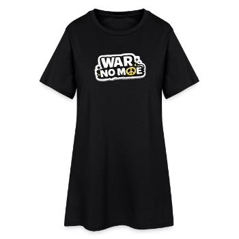 War No More – Sticker Peace & Humanity  - Robe T-shirt Femme - noir - Devant