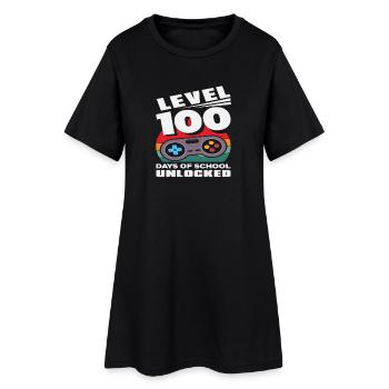 Niveau 100 Jours d’école débloqués Joueur - Robe T-shirt Femme - noir - Devant