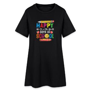 Formule des équations mathématiques des 100 jours d’école - Robe T-shirt Femme - noir - Devant