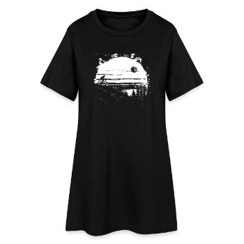 Graphique cycliste - Robe T-shirt Femme - noir - Devant