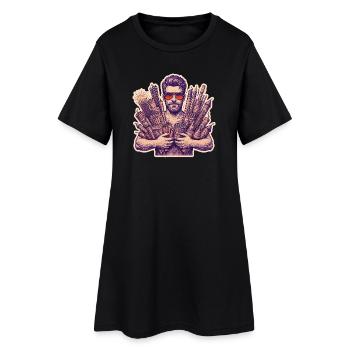 Pyro Fireworks Rocket du Nouvel An - Robe T-shirt Femme - noir - Devant