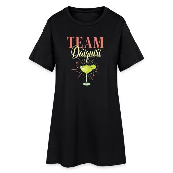 Équipe de cocktails de soirée de jeune fille Daiquiri - Robe T-shirt Femme - noir - Devant