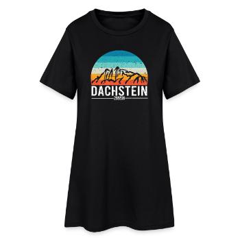 Dachstein Ramsau Autriche Coucher de soleil rétro - Robe T-shirt Femme - noir - Devant