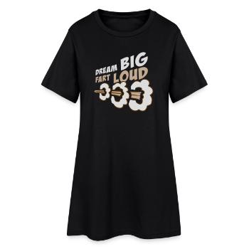 Rêve gros pet fort Drôle de motivation - Robe T-shirt Femme - noir - Devant