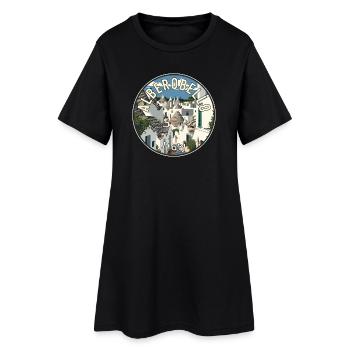 Découvrez la magie du trulli d’Alberobello en Italie - Robe T-shirt Femme - noir - Devant
