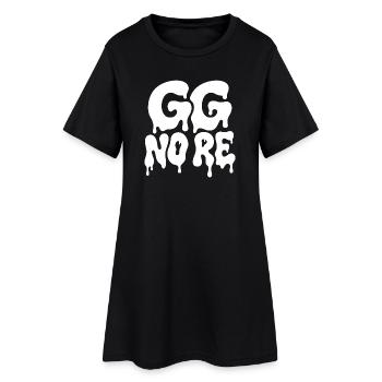 GG No Re Gaming Typographie de l’horreur - Robe T-shirt Femme - noir - Devant