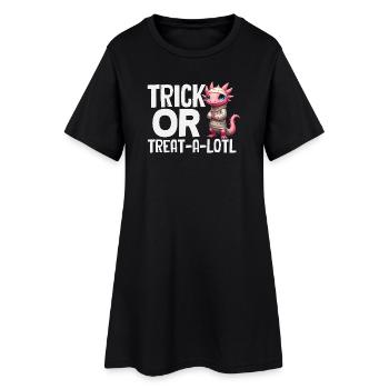 Mignon Axolotl Kawaii Amoureux des Axolotls - Robe T-shirt Femme - noir - Devant