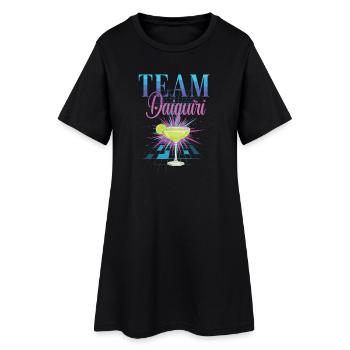 Équipe de cocktails de soirée de jeune fille Daiquiri - Robe T-shirt Femme - noir - Devant