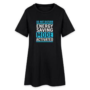lazy procrastination lazy laziness - Women’s T-Shirt Dress - black - Front