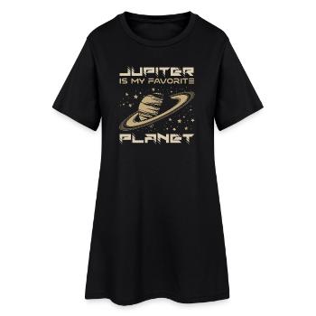 Jupiter est ma blague préférée sur la planète Saturne - Robe T-shirt Femme - noir - Devant