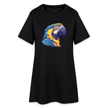 Aras Ara - Frauen T-Shirt-Kleid - Schwarz - Vorne