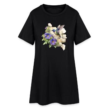 Colibri - Robe T-shirt Femme - noir - Devant