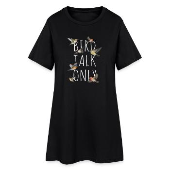 Observation des oiseaux Ornithologue Nerd - Robe T-shirt Femme - noir - Devant