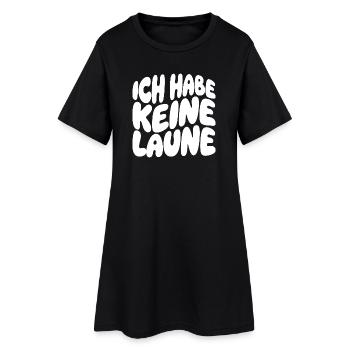 Ich Habe Keine Laune Retro Schrift - Frauen T-Shirt-Kleid - Schwarz - Vorne