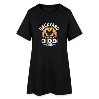 Backyard Chicken Club Hühnerhalter Huhn - Frauen T-Shirt-Kleid - Schwarz - Vorne