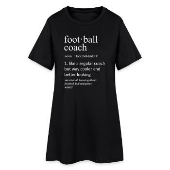 Définition de l’entraîneur de football Typographie drôle Art - Robe T-shirt Femme - noir - Devant