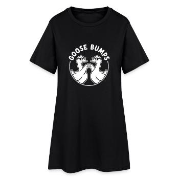 Goose duo with sunglasses - Women’s T-Shirt Dress - black - Front