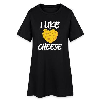 Love Cheese I Like Cheese Cheesemonger Chef Cook F - Women’s T-Shirt Dress - black - Front