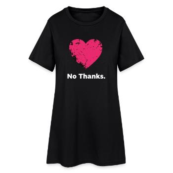 Non. Merci, mon cœur. - Robe T-shirt Femme - noir - Devant