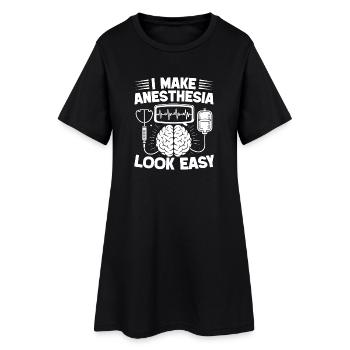 Anesthésiste Look Easy Anesthesia - Robe T-shirt Femme - noir - Devant