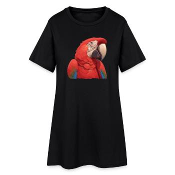 Aras Ara - Frauen T-Shirt-Kleid - Schwarz - Vorne